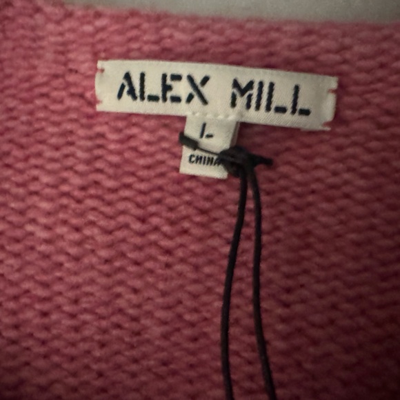 NWT Alex Mill Pink Crew Neck Sweater | Large - Picture 9 of 9